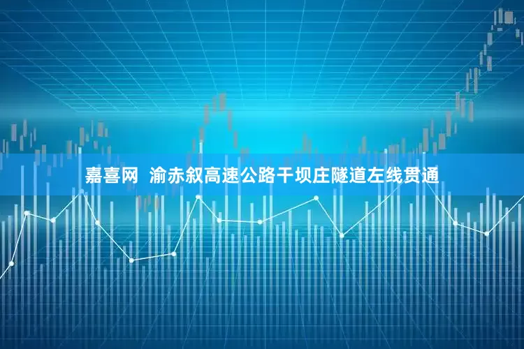 嘉喜网  渝赤叙高速公路干坝庄隧道左线贯通