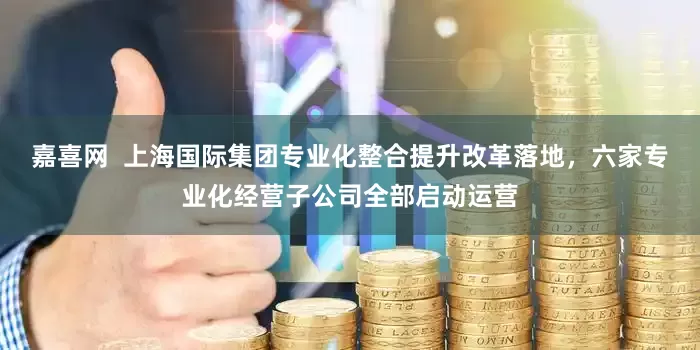 嘉喜网  上海国际集团专业化整合提升改革落地，六家专业化经营子公司全部启动运营